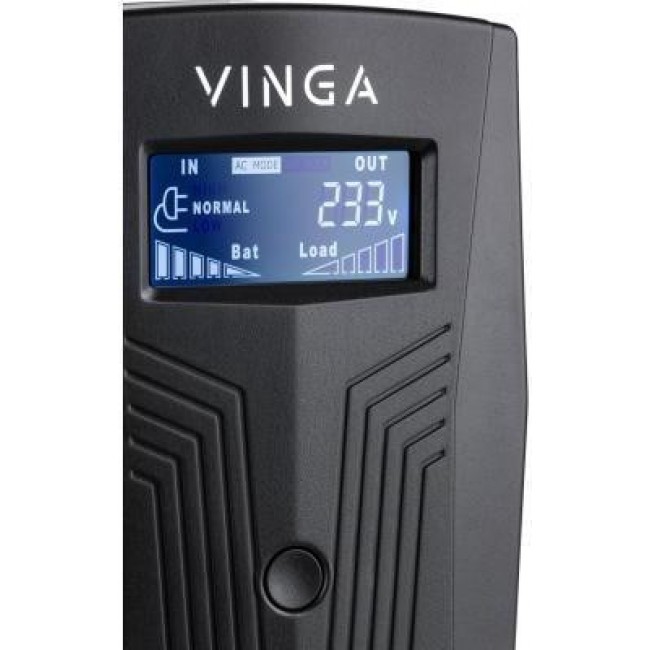 Vinga LCD 800VA USB plastic case (VPC-800PU)