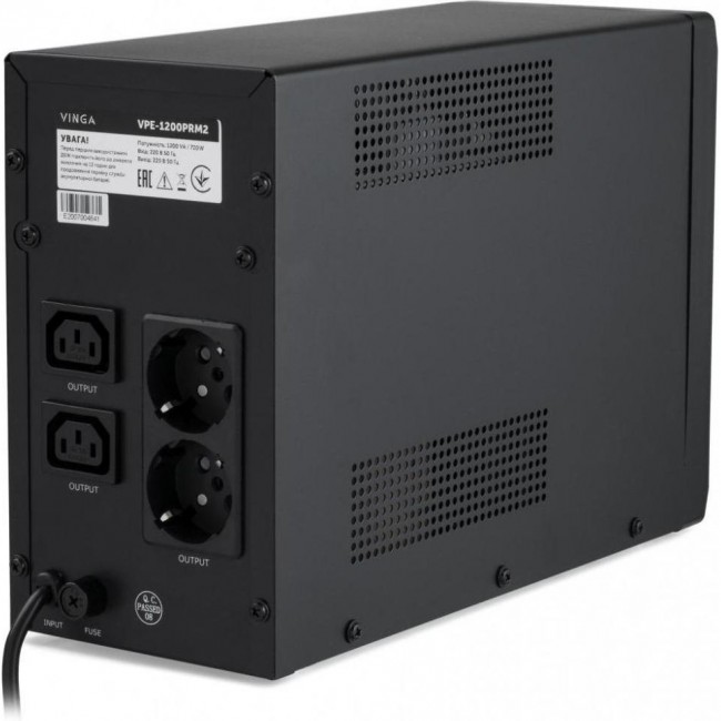 Vinga LED 1200VA metal case (VPE-1200PRM2)