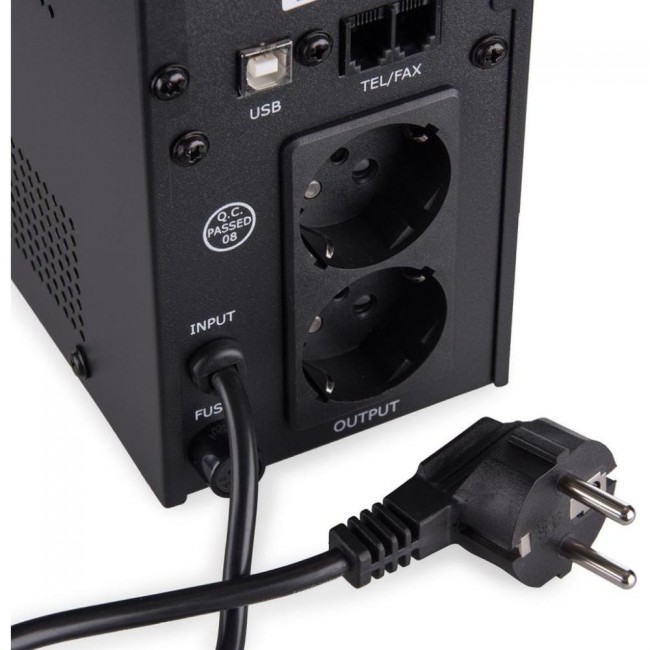 Vinga LED 600VA metal case with USB (VPE-600MU)