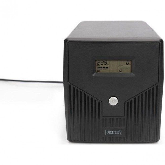 Источник бесперебойного питания Digitus Line-Interactive 1500VA/900W LCD 4xSchuko RJ45 RS232 USB (DN-170075)