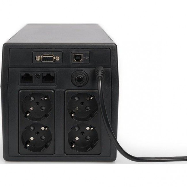 Источник бесперебойного питания Digitus Line-Interactive 1500VA/900W LCD 4xSchuko RJ45 RS232 USB (DN-170075)