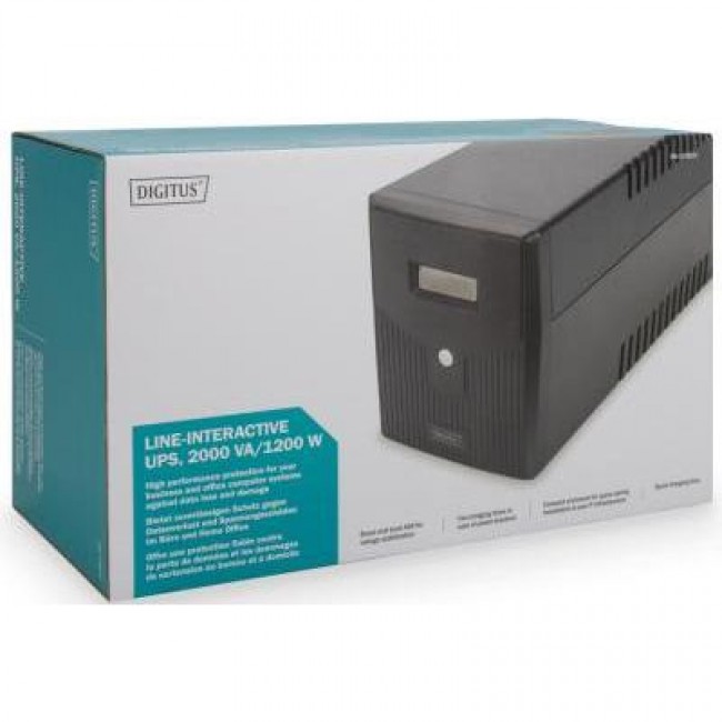 Digitus Line-Interactive 2000VA/1200W LCD 4xSchuko RJ45 RS232 USB (DN-170076)
