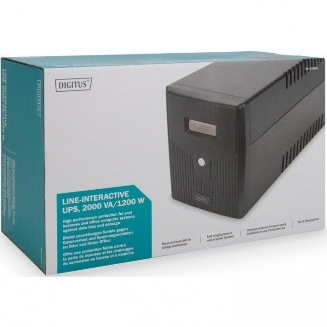 Digitus Line-Interactive 2000VA/1200W LCD 4xSchuko RJ45 RS232 USB (DN-170076)