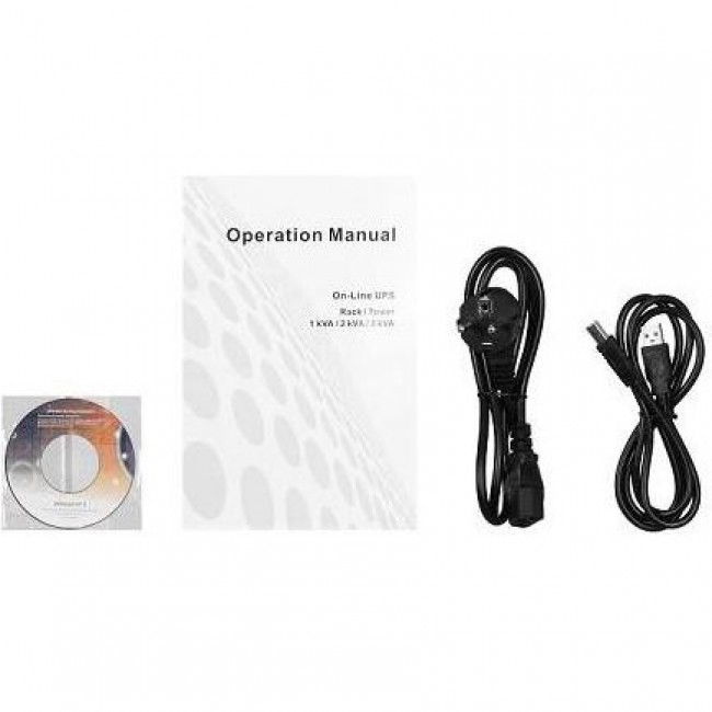 Источник бесперебойного питания 2E OD2000RT, 2000VA/1800W, RT2U, LCD, USB, 4xSchuko (2E-OD2000RT)