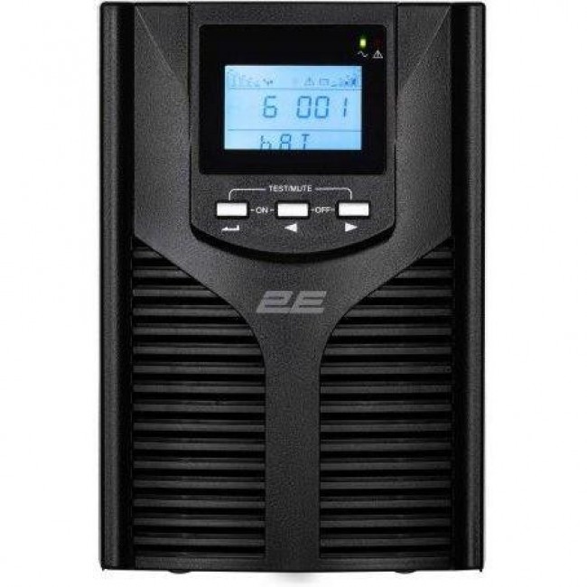 Источник бесперебойного питания 2E OD2000, 2000VA/1800W, LCD, USB, USB, 2xSchuko (2E-OD2000)