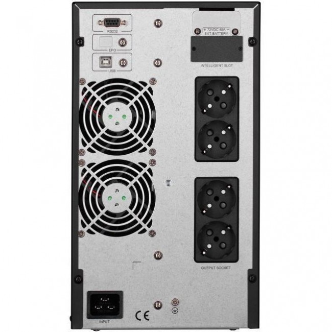 Источник бесперебойного питания 2E OD3000, 3000VA/2700W, LCD, USB, USB, 3xSchuko (2E-OD3000)