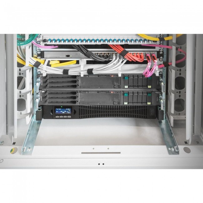 Digitus OnLine 3000VA/3000W LCD 8xC13 1xC19 RJ45 RS232 USB Rack/Tower (DN-170096)