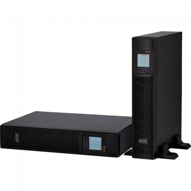 Источник бесперебойного питания 2E PS1000RT, 1000VA/800W, RT2U, LCD, USB, 3xC13 (2E-PS1000RT)