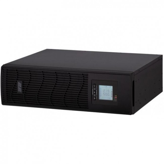 Источник бесперебойного питания 2E PS1500RT, 1500VA/1200W, RT3U, LCD, USB, 6xC13 (2E-PS1500RT)