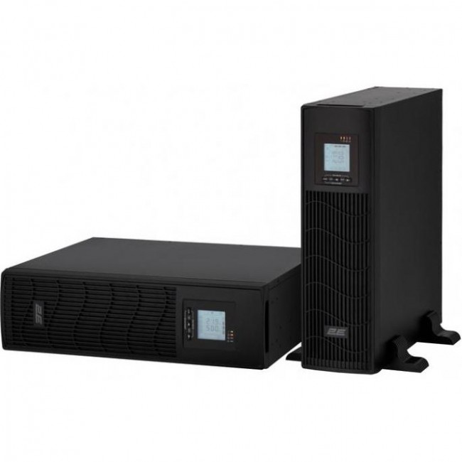 Источник бесперебойного питания 2E PS1500RT, 1500VA/1200W, RT3U, LCD, USB, 6xC13 (2E-PS1500RT)