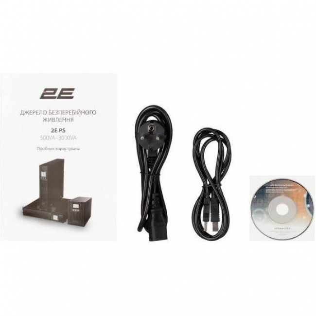 Источник бесперебойного питания 2E PS2000RT, 2000VA/1800W, RT3U, LCD, USB, 6xC13 (2E-PS2000RT)