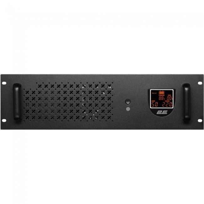 Источник бесперебойного питания 2E RE1200, 1200VA/720W, RM 3U, LCD, USB, 3xSchuko (2E-RE1200)