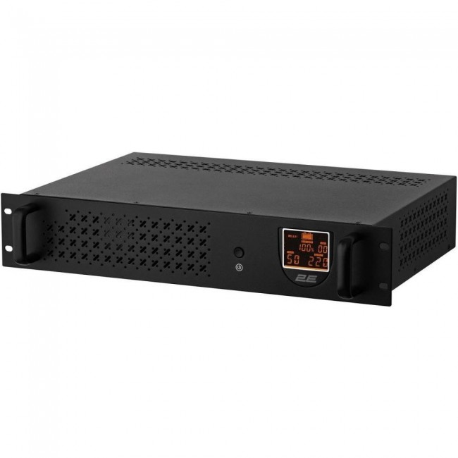 2E RE650, 650VA/360W, RM 2U, LCD, USB, 2xSchuko (2E-RE650)