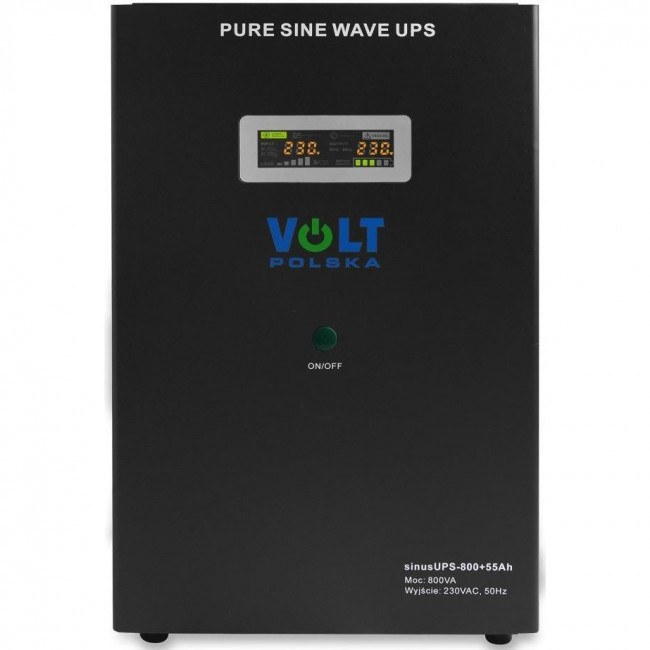 Volt Polska SINUS UPS 800 + AKU 55AH 500/800W (3SR800WA55)