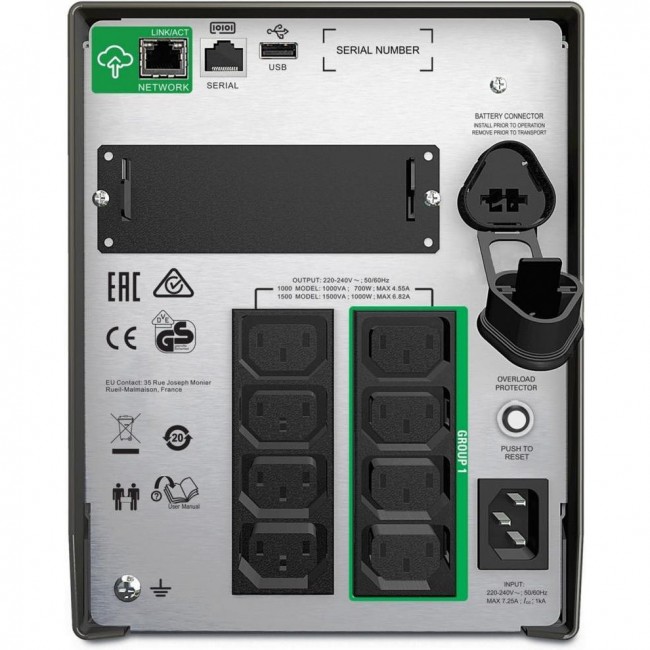APC Smart-UPS 1500VA Tower LCD SmartConnect (SMT1500IC)