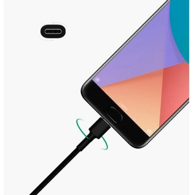 Xiaomi Mi Braided USB Type-C Cable 100cm Black (SJV4109GL)
