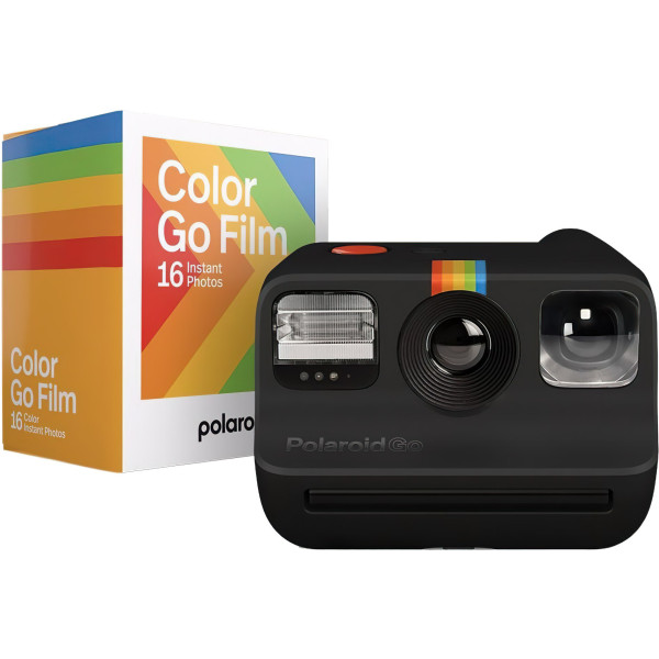 Фотокамера моментальной печати Polaroid Go E-box Black (6215)