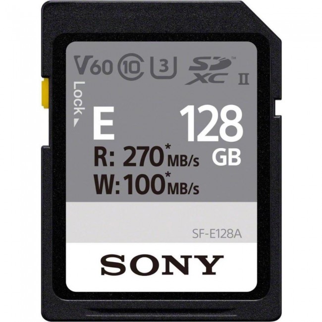 Sony 128 GB SDXC C10 UHS-II U3 V60 (SFE128A.ET4)