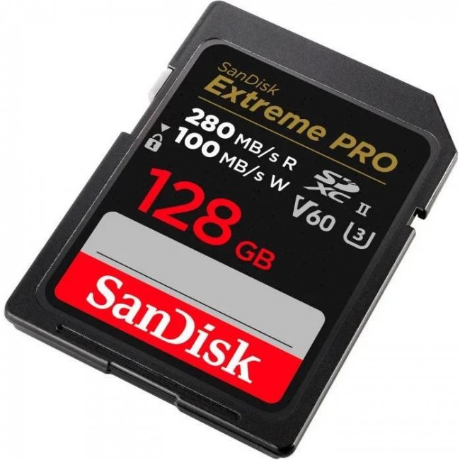 SanDisk 128 GB SDXC Class 10 UHS-II U3 V60 Extreme Pro (SDSDXEP-128G-GN4IN)