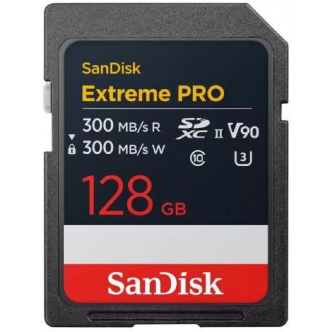 SanDisk 128 GB SDXC Extreme Pro UHS-II U3 V90 Class 10 (SDSDXDM-128G-GN4IN)