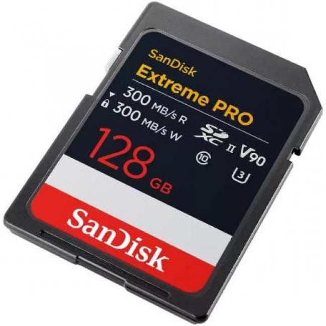 SanDisk 128 GB SDXC Extreme Pro UHS-II U3 V90 Class 10 (SDSDXDM-128G-GN4IN)