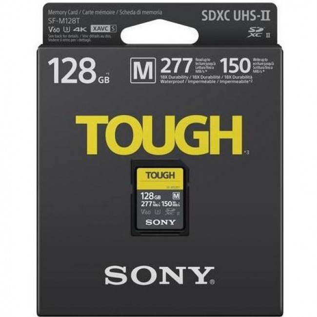 SDXC Sony 128 GB SDXC UHS-II U3 V60 TOUGH SFM128T.SYM