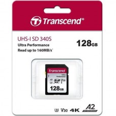 Transcend 128 GB SDXC UHS-I U3 V30 A2 340S TS128GSDC340S