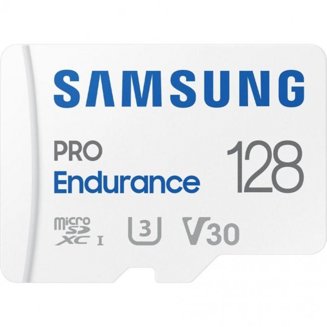 Samsung 128 GB microSDXC Class 10 UHS-I U3 V30  Pro Endurance + SD adapter (MB-MJ128KA)