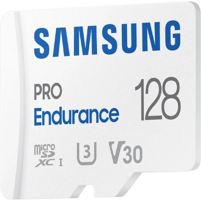 Samsung 128 GB microSDXC Class 10 UHS-I U3 V30  Pro Endurance + SD adapter (MB-MJ128KA)