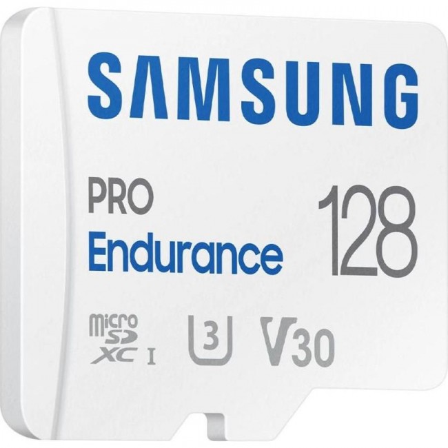 Samsung 128 GB microSDXC Class 10 UHS-I U3 V30  Pro Endurance + SD adapter (MB-MJ128KA)