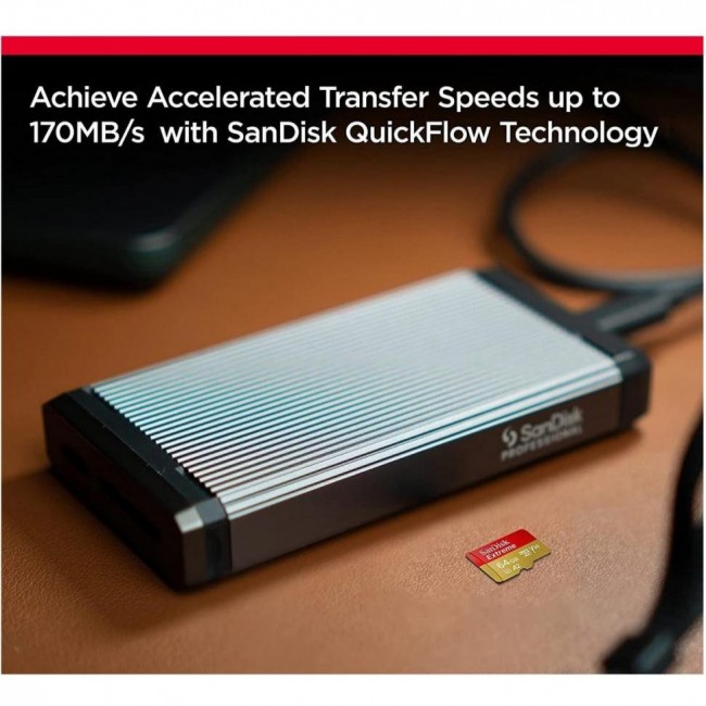 SanDisk 128 GB microSDXC UHS-I U3 V30 A2 Extreme (SDSQXAA-128G-GN6MA)