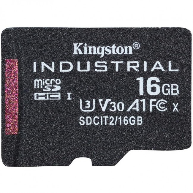 Kingston 16 GB microSDHC UHS-I (U3) V30 A1 Industrial (SDCIT2/16GBSP)