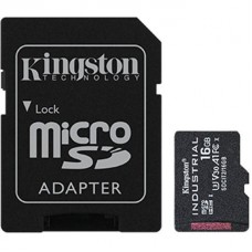 Kingston 16 GB microSDHC UHS-I (U3) V30 A1 Industrial + SD Adapter (SDCIT2/16GB)