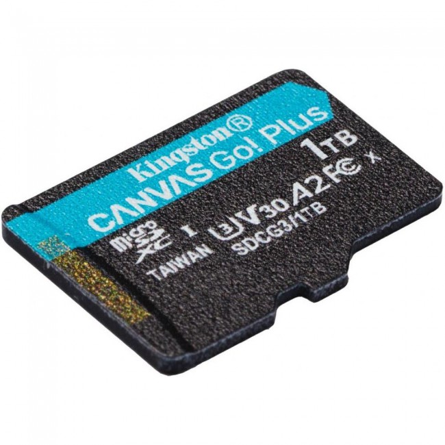 Kingston 1 TB microSDXC Canvas Go! Plus UHS-I U3 V30 A2 Class 10 (SDCG3/1TBSP)