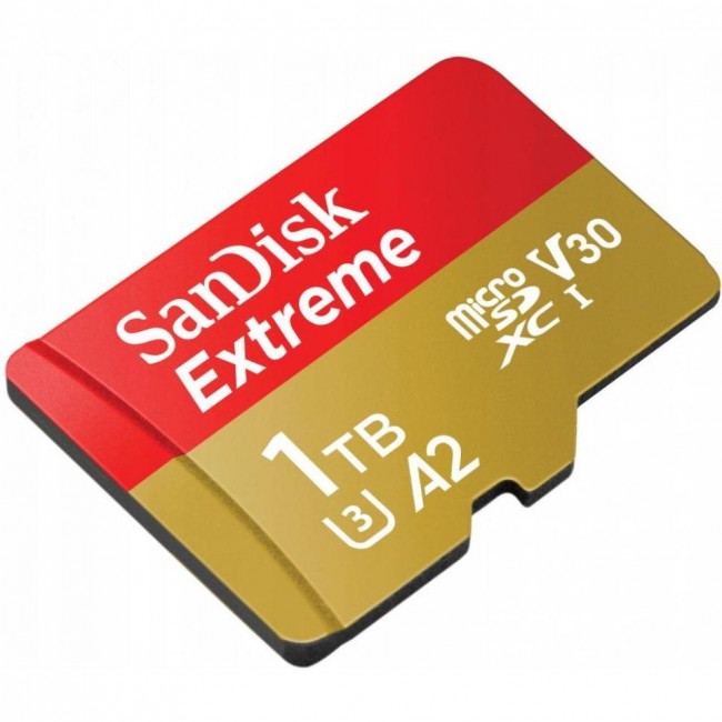 SanDisk 1 TB microSDXC UHS-I U3 V30 A2 Extreme (SDSQXAV-1T00-GN6MA)