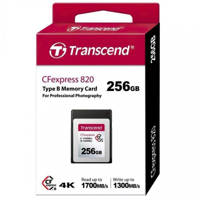 Type B Transcend 256 GB CFexpress 820 Type B TS256GCFE820