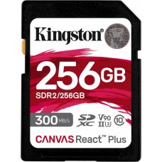 Kingston 256 GB SDXC Class 10 UHS-II U3 Canvas React Plus (SDR2/256GB)