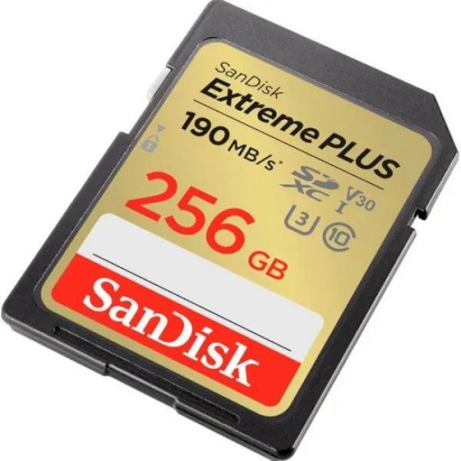 SanDisk 256 GB SDXC UHS-I U3 V30 Class 10 Extreme Plus (SDSDXWV-256G-GNCIN)