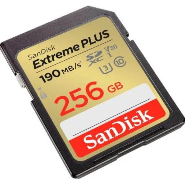 SanDisk 256 GB SDXC UHS-I U3 V30 Class 10 Extreme Plus (SDSDXWV-256G-GNCIN)