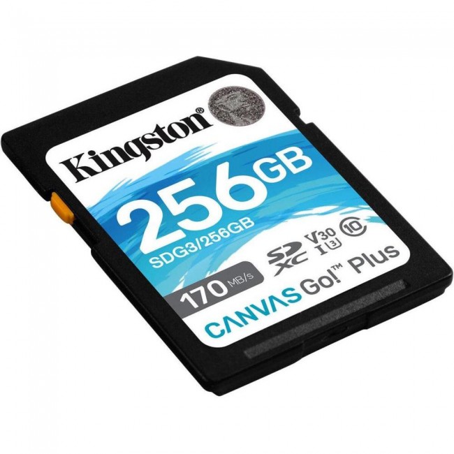 Kingston 256 GB SDXC class 10 UHS-I U3 Canvas Go! Plus SDG3/256GB