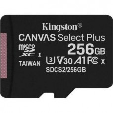 Kingston 256 GB microSDXC Class 10 UHS-I U3 Canvas Select Plus SDCS2/256GBSP