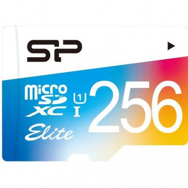Silicon Power 256 GB microSDXC UHS-I Elite + SD adapter SP256GBSTXBU1V10SP