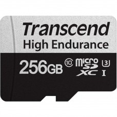 Transcend 256 GB microSDXC UHS-I (U3) High Endurance + SD Adapter TS256GUSD350V