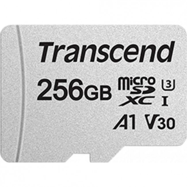Transcend 256 GB microSDXC UHS-I U3 300S + SD Adapter TS256GUSD300S-A