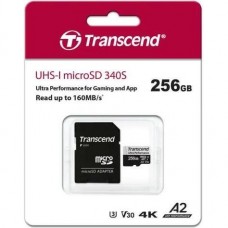 Transcend 256 GB microSDXC UHS-I U3 V30 A2 340S + SD Adapter TS256GUSD340S
