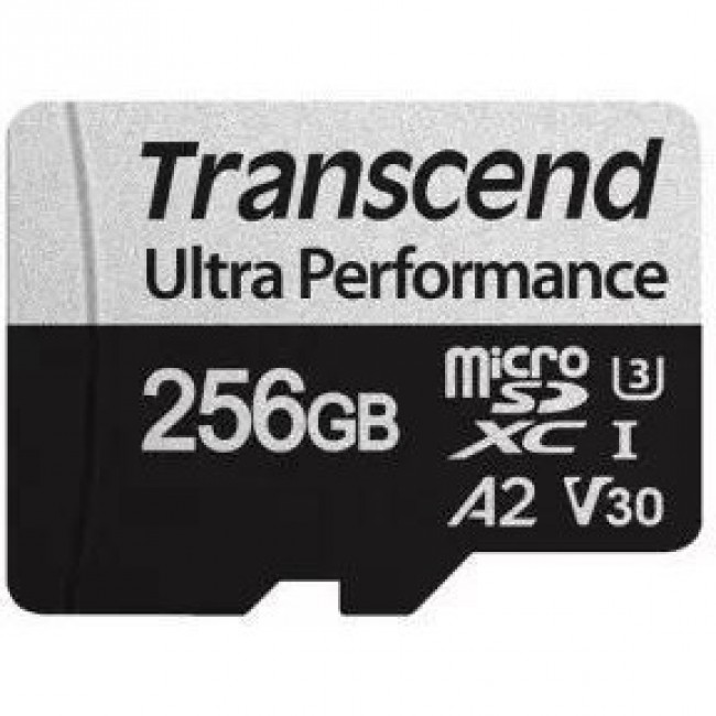 Transcend 256 GB microSDXC UHS-I U3 V30 A2 340S + SD Adapter TS256GUSD340S