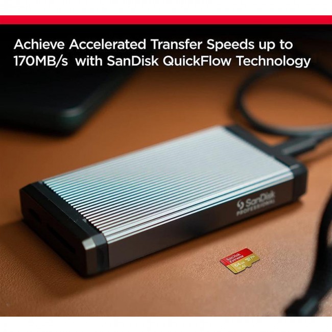 SanDisk 256 GB microSDXC UHS-I U3 V30 A2 Extreme (SDSQXAV-256G-GN6MA)