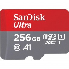 SanDisk 256 GB microSDXC UHS-I Ultra A1 + SD adapter (SDSQUAC-256G-GN6MN)