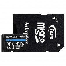 TEAM 256 GB microSDXC UHS-I (U3) V30 A1Team Elite + SD-адаптер TEAUSDX256GIV30A103