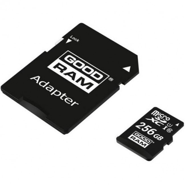 GOODRAM 256 GB microSDXC class 10 UHS-I + SD Adapter M1AA-2560R12